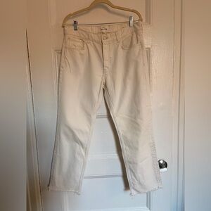 Mango Off-White Denim Pants